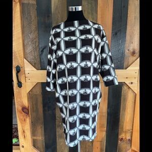 𝅺Merlot knit shift style dress with fleece lining and pockets